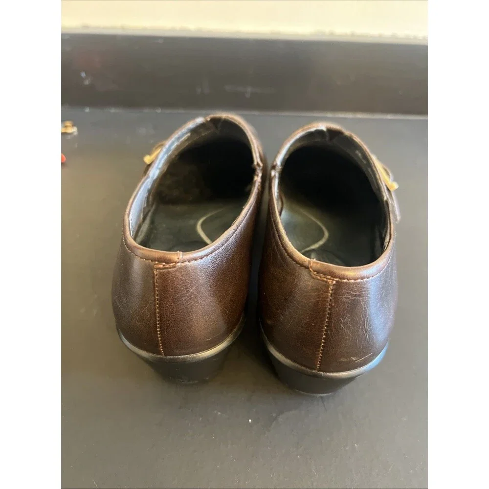 Dansko Jane Clog, brown leather slip on shoe,‎ size 38 (7.5-8 US) - Picture 5 of 7